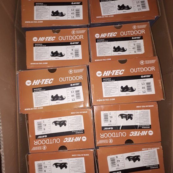 New Men's Hi-Tec ROTORUA #7142 sandals black/dark - Picture 4 of 7